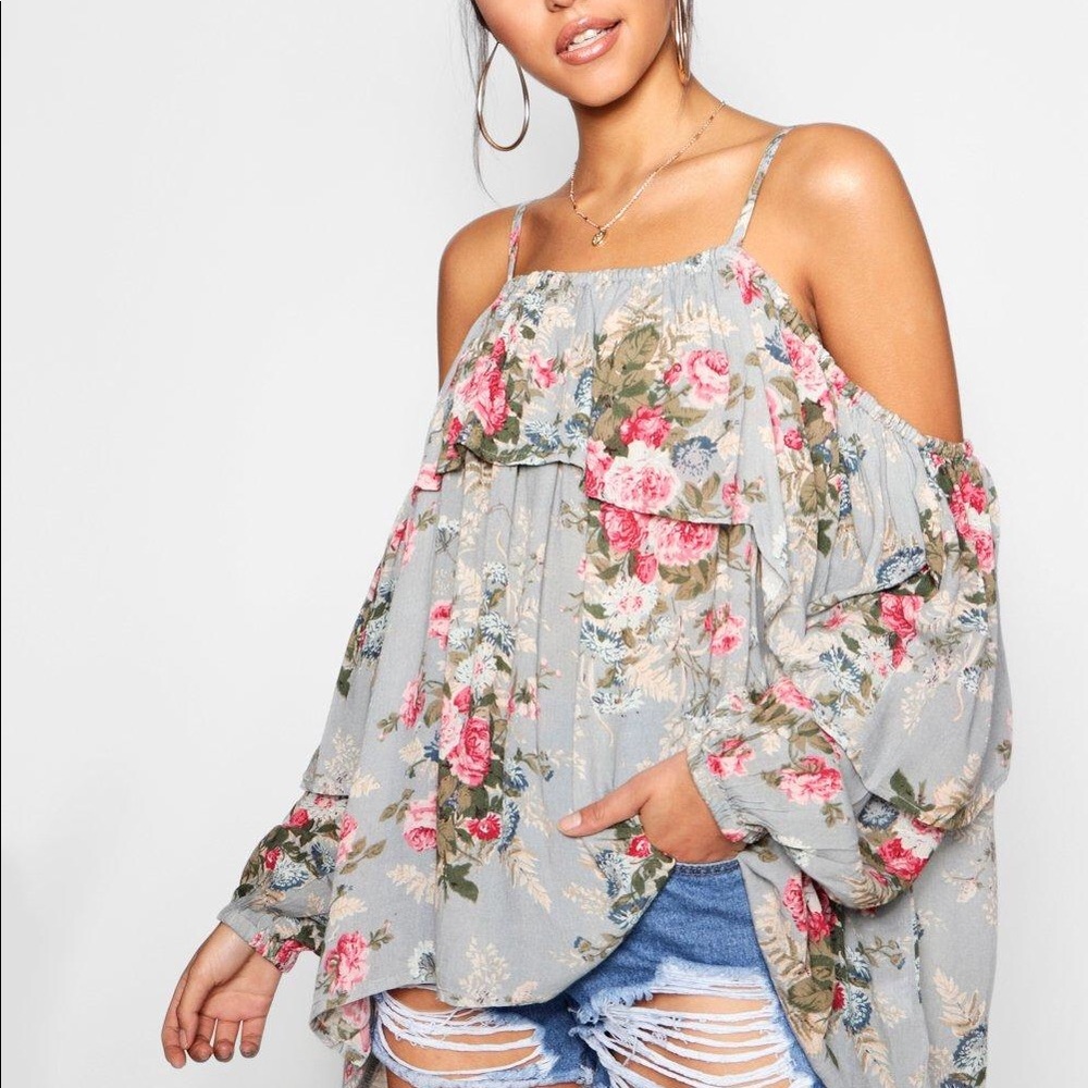 Floral Off the Shoulder Top